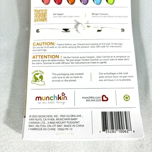 Munchkin  Infant Baby Feeding Spoons & Pacifier Clip Shower Gift - Picture 6 of 8